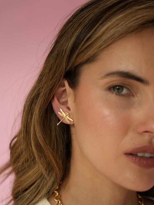 Aretes Dragonfly - Gold