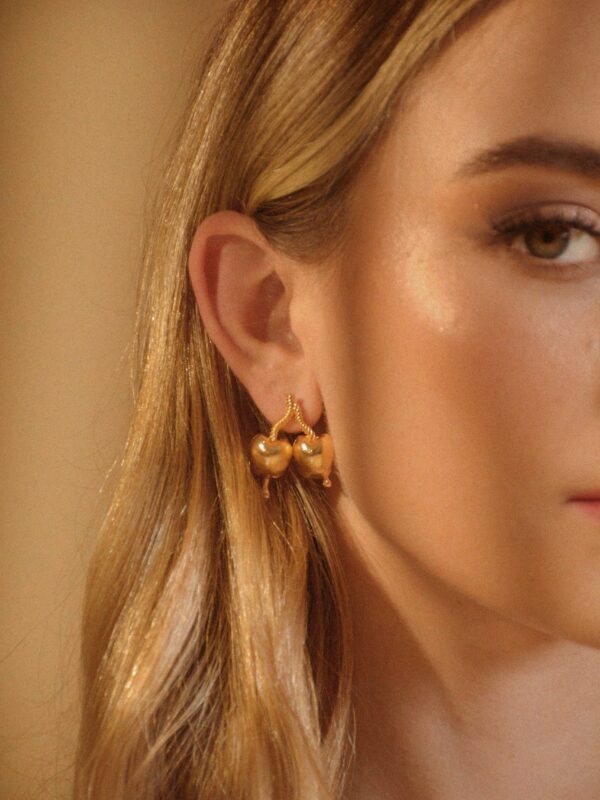 Aretes Cerezas - Gold