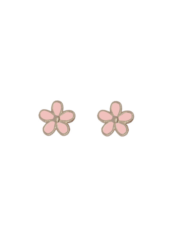 Aretes Flora Churro - Silver