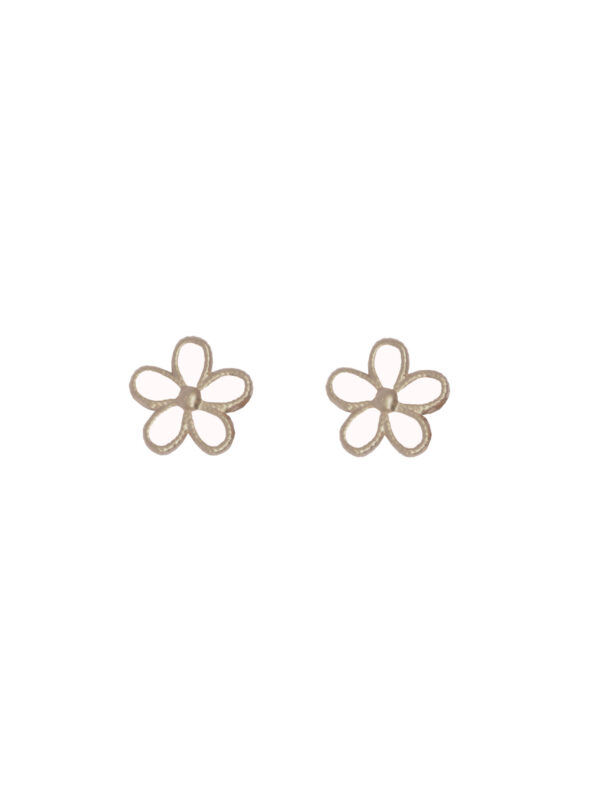 Aretes Flora Churro - Silver