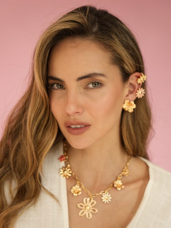 Aretes Flora Big - Gold