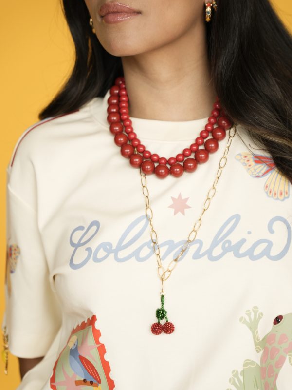 Collar Bubble Cherry - Maxi