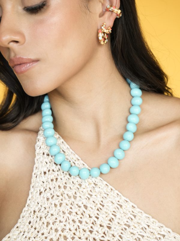 Collar Bubble - Agua Marina