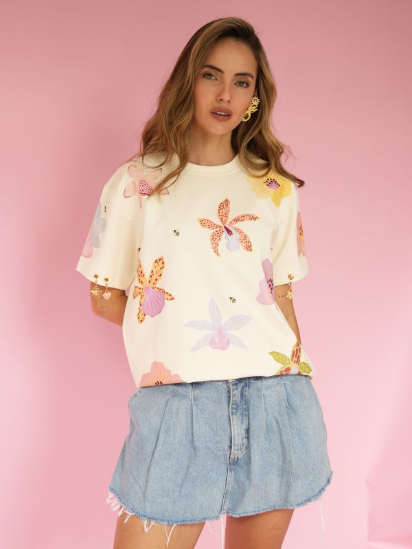 FLORECIDÍSIMA T-SHIRT - VAINILLA