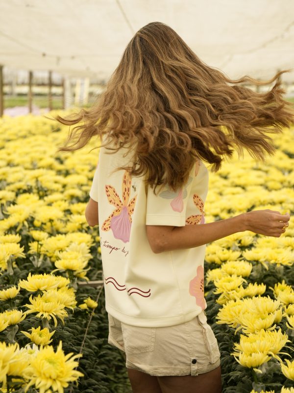 FLORECIDÍSIMA T-SHIRT - CREMA